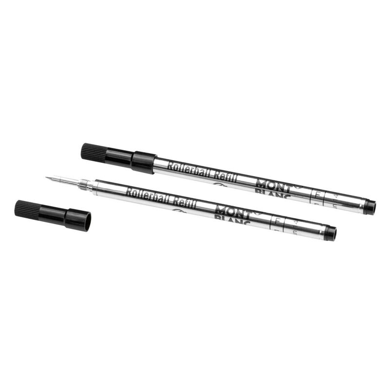Montblanc - 2 x Rollerball Refills (F) Mystery Black image number 0